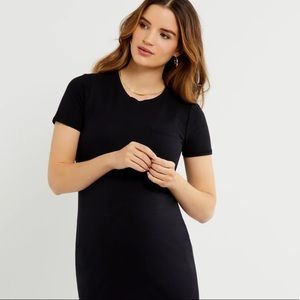 Short Sleeved Pocket T-Shirt Maternity Dress